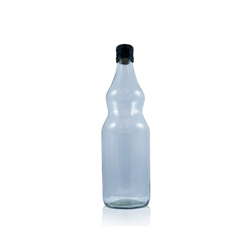 Botella Cristal 250ml Con Tapon